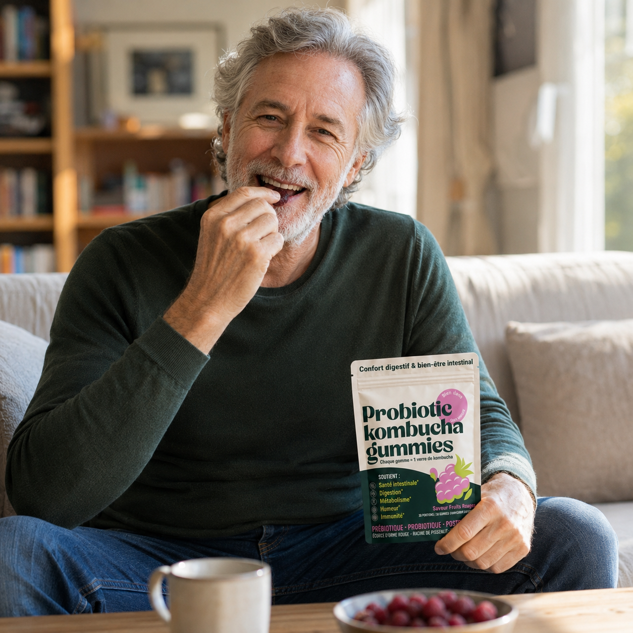 Gommes gélifiées probiotiques au kombucha
